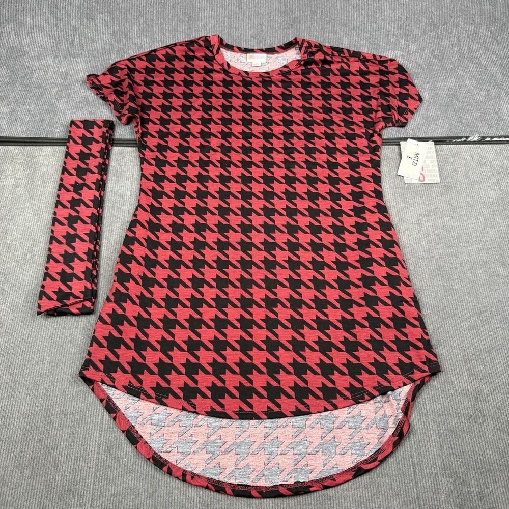 NWT LuLaRoe Top Womens Small Diamond Pattern 3/4 Sleeve Tunic